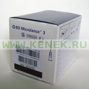 BD Microlance Игла одноразовая инъекционная стерильная 26G (0,45 х 10 мм) интрадермальный срез [100шт/уп]