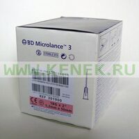 BD Microlance Игла одноразовая инъекционная стерильная 18G (1,2 x 50 мм) короткий срез [100шт/уп]