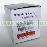 BD Microlance Игла одноразовая инъекционная стерильная 25G (0,5 x 25 мм) [100шт/уп]