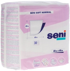 SENI SOFT Normal Пеленки гигиенические 60x60см, №30 (розовая упак.)